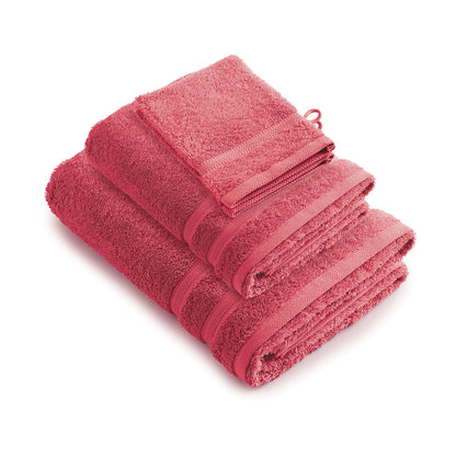 Ensemble complet de linge de bain coton peigné - Vague Vert bouteille