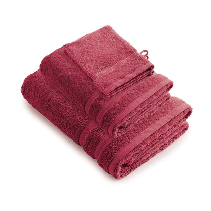 Ensemble complet de linge de bain coton peigné - Vague Vert bouteille