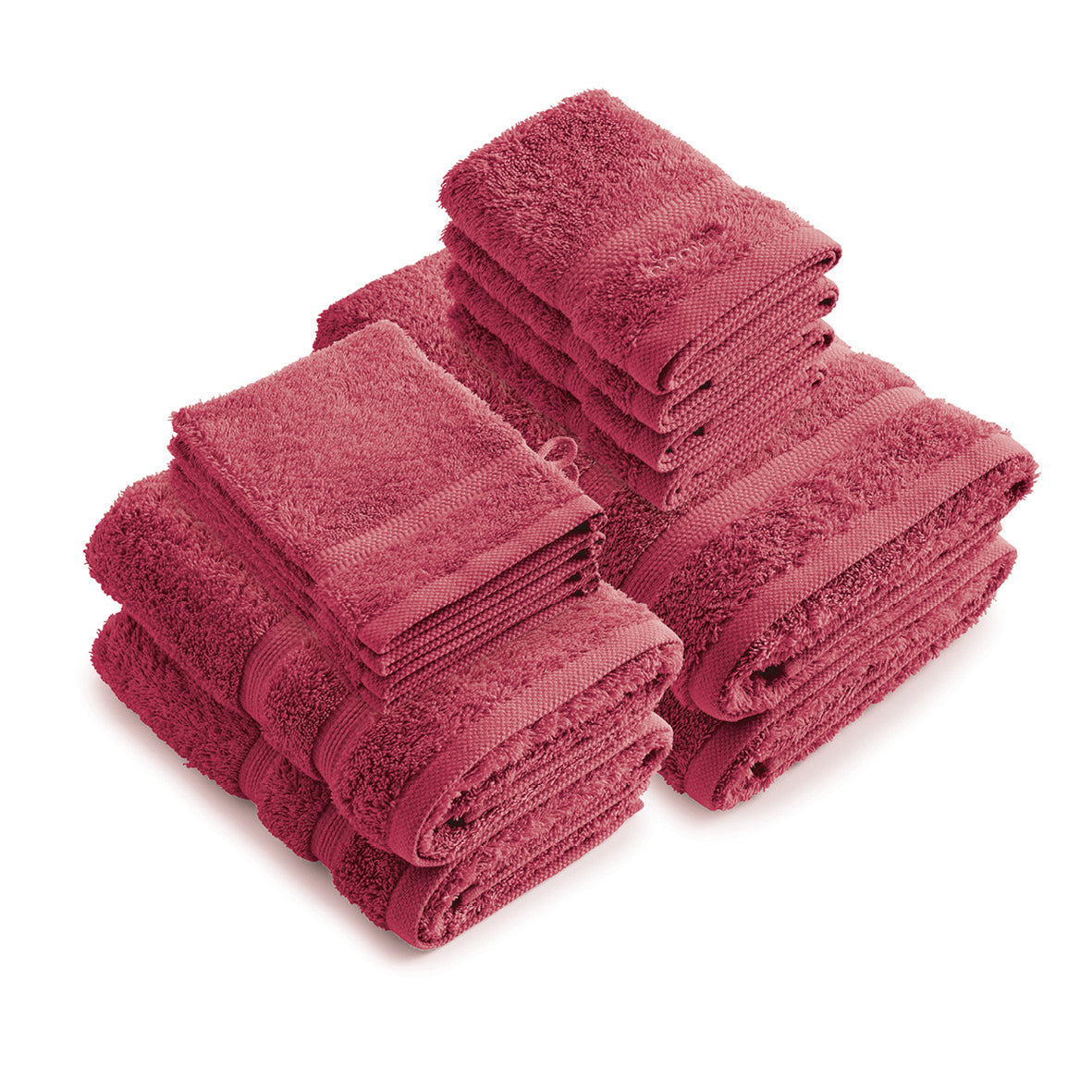 Complete bath linen set combed cotton - Vague Bottle green