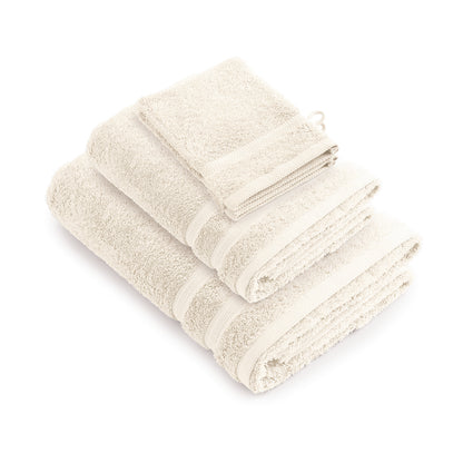 Ensemble complet de linge de bain coton peigné - Vague Vert bouteille