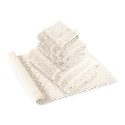 Complete bath linen set combed cotton - Vague Bottle green
