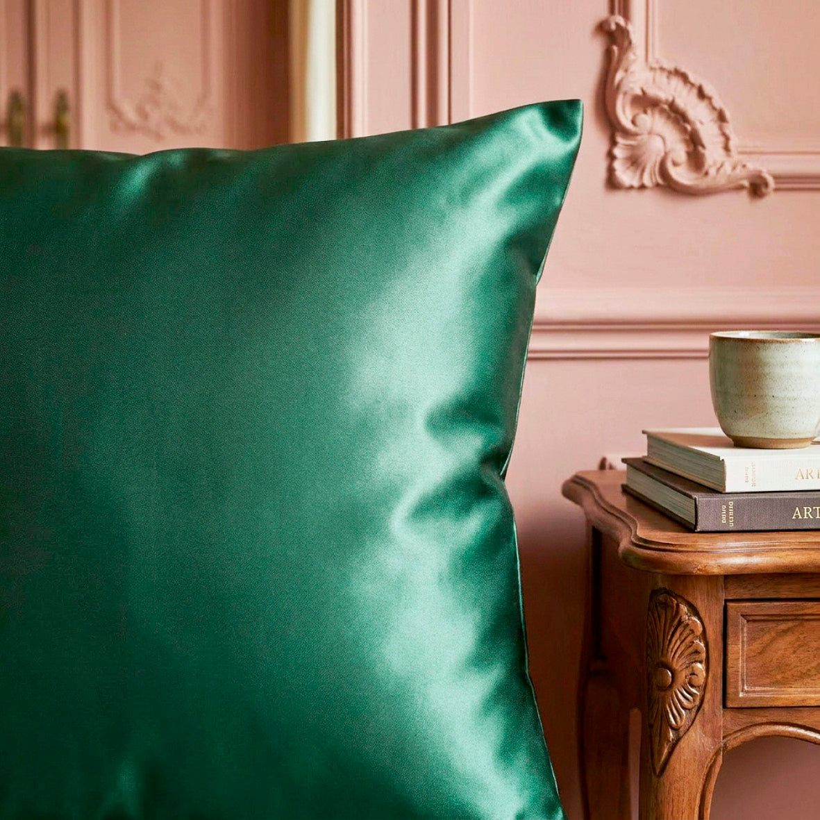 Pillowcase silk - Nuit de soie Sage green