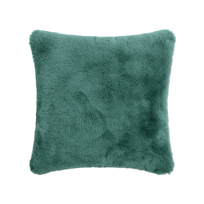 <p>Housse de coussin imitation fourrure - Aven Vert - 40 x 40 cm</p>
