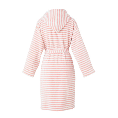 Hooded bathrobe - Bahamas Pink