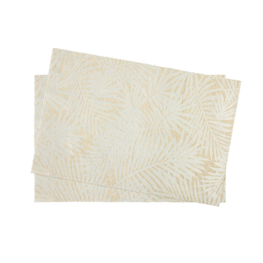 Set of 2 placemats - Feuillage Tropical Taupe