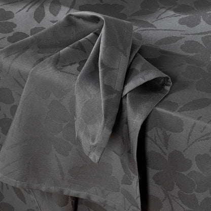 Set of 4 napkins Jacquard woven - Petit Chênes Dark grey