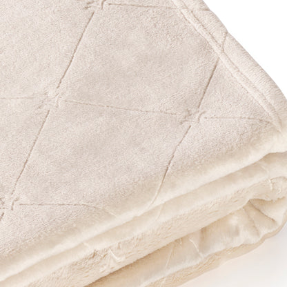 Maxi plaid Diamond Taupe - 220 x 250 cm