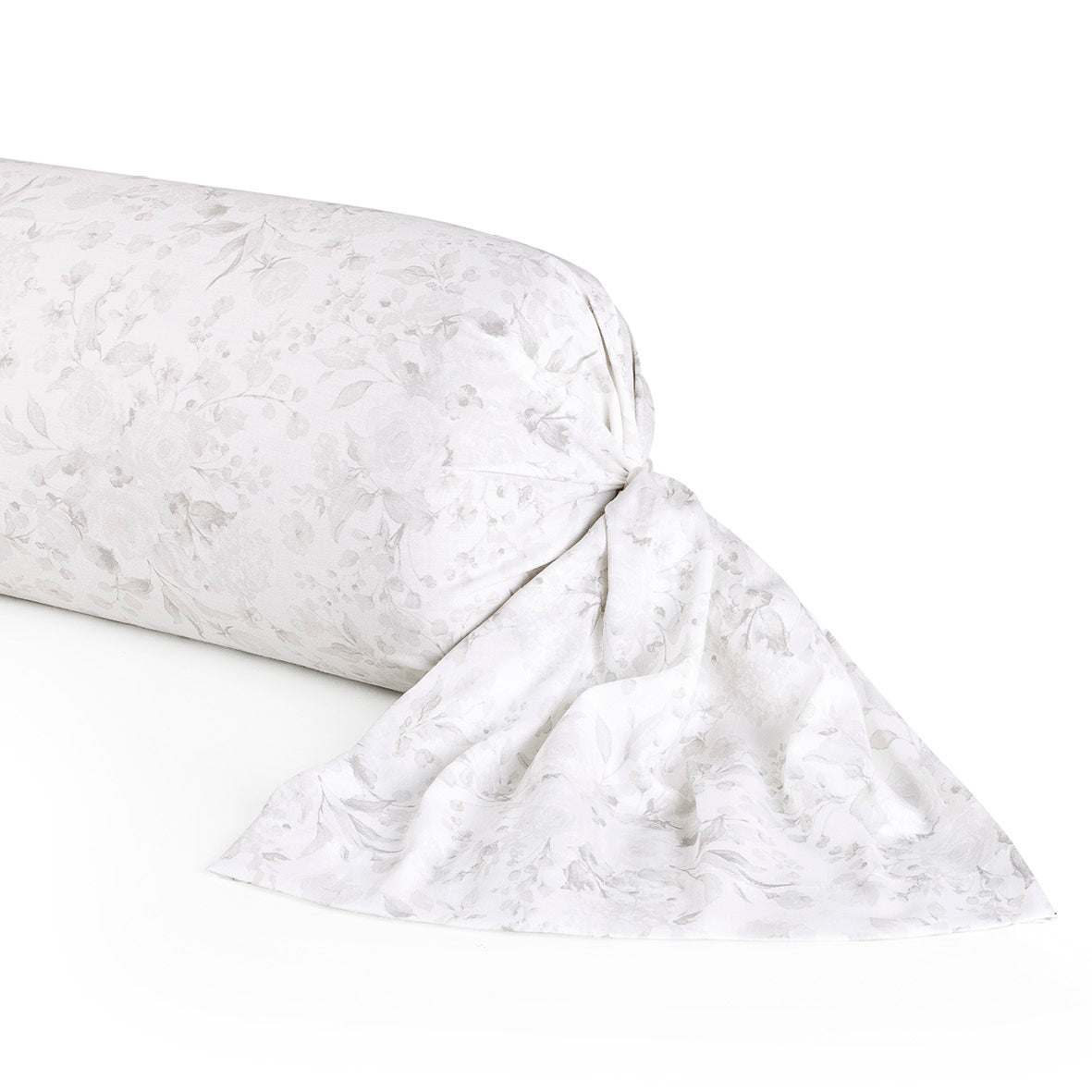 Bolster pillowcase - Roseraie Black/grey