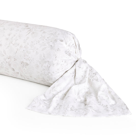 Bolster pillowcase - Roseraie Black/grey