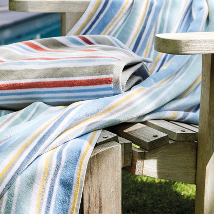 Beach towel Terre-Neuve Multicolor red - 100 x 180 cm