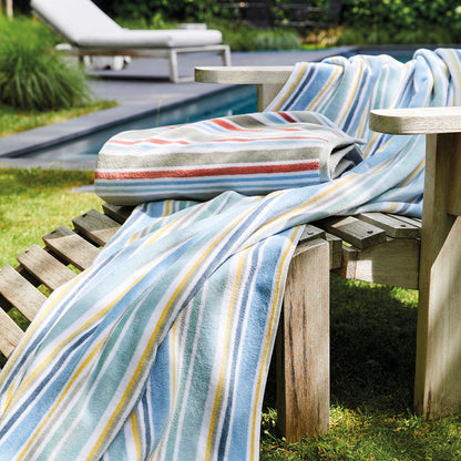 Beach towel Terre-Neuve Multicolor red - 100 x 180 cm