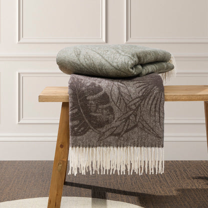 Woven plaid Ariel Green - 130 x 180 cm