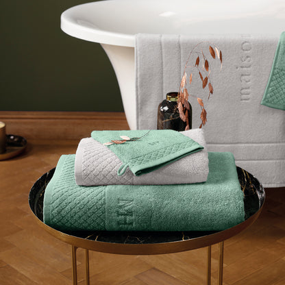 Washcloth combed cotton LT - Eden - 4 x (15 x 21 cm)