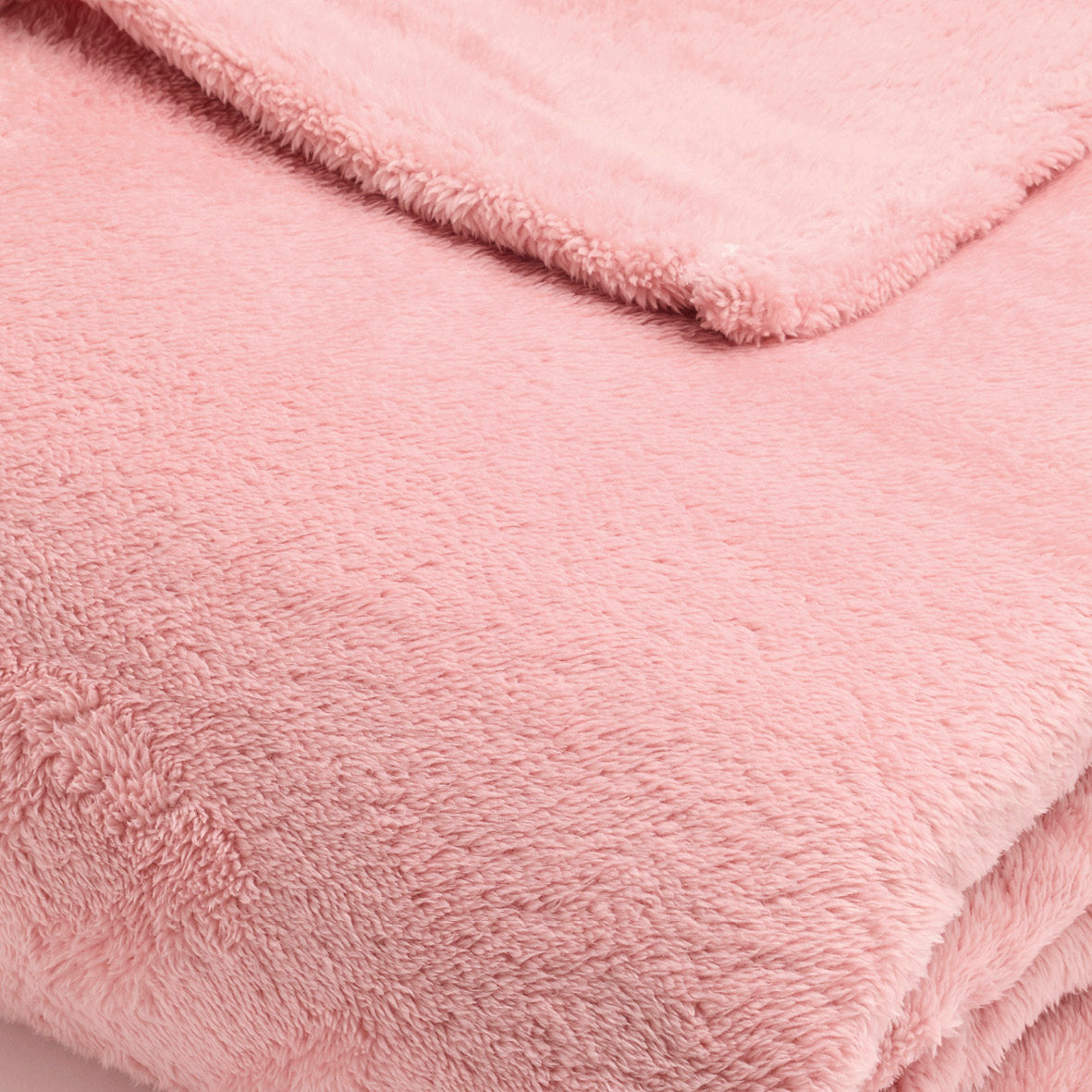 Fleece plaid   Light pink - 180 x 220 cm