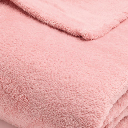 Fleece plaid   Light pink - 180 x 220 cm