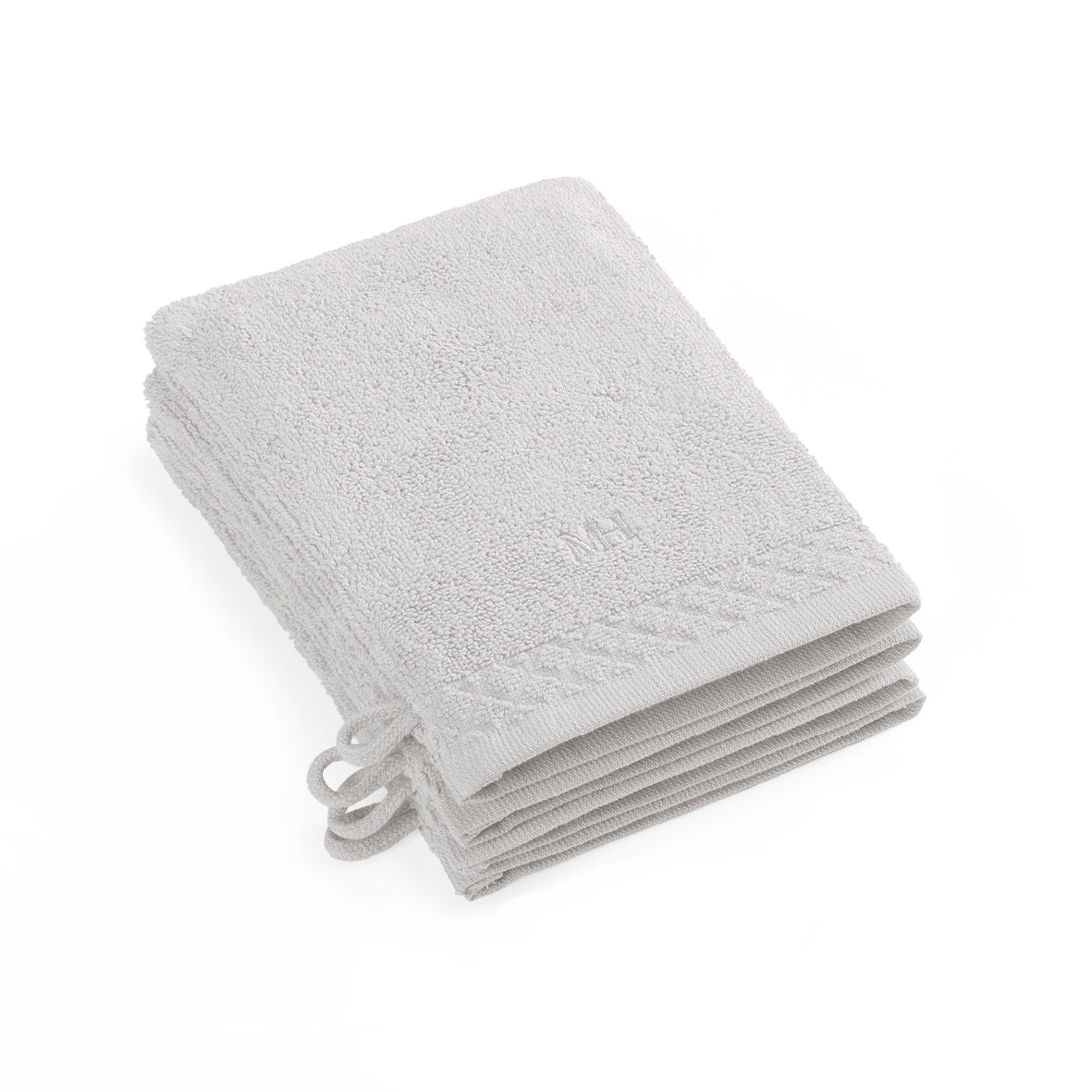 Washcloth combed cotton LT - Eden - 4 x (15 x 21 cm) Sand