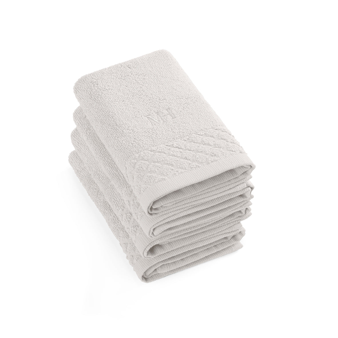 Guest towel combed cotton LT - Eden - 4 x (30 x 30 cm) White