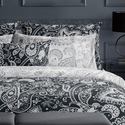 Flat sheet cotton satin Indienne Light grey - 240 x 300 cm