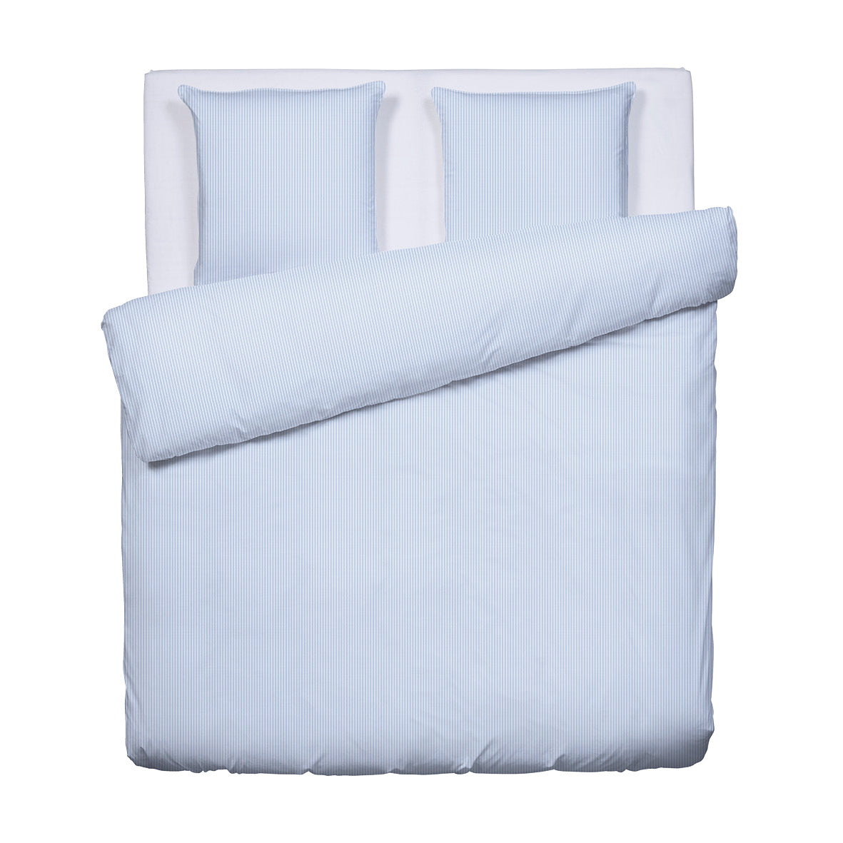 Duvet cover + pillowcase(s) cotton percal - Dauphine Light blue
