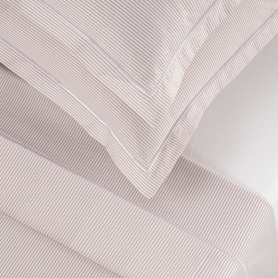 Taie(s) d'oreiller coton percale - Dauphine Taupe