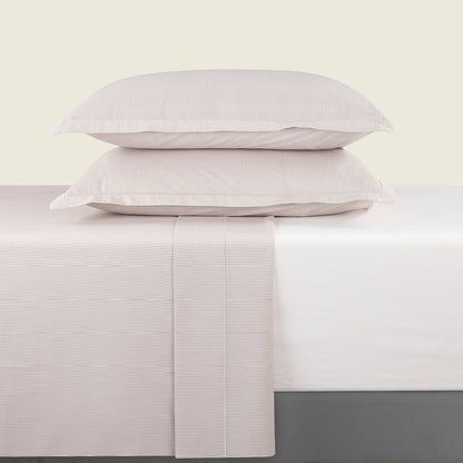 Sheet set cotton percal - Dauphine Taupe
