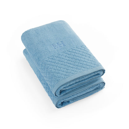 Hand towel combed cotton LT - Eden - 2 x (50 x 100 cm) Sky blue