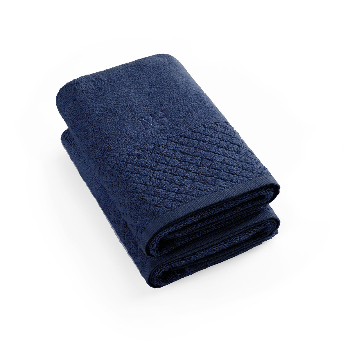Hand towel combed cotton LT - Eden - 2 x (50 x 100 cm) Navy blue