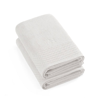 Bath towel combed cotton LT - Eden - 2 x (70 x 140 cm) White