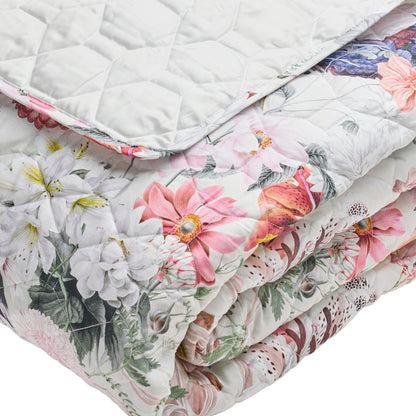 Bedspread XL Fleurs éclatantes White - 220 x 250 cm