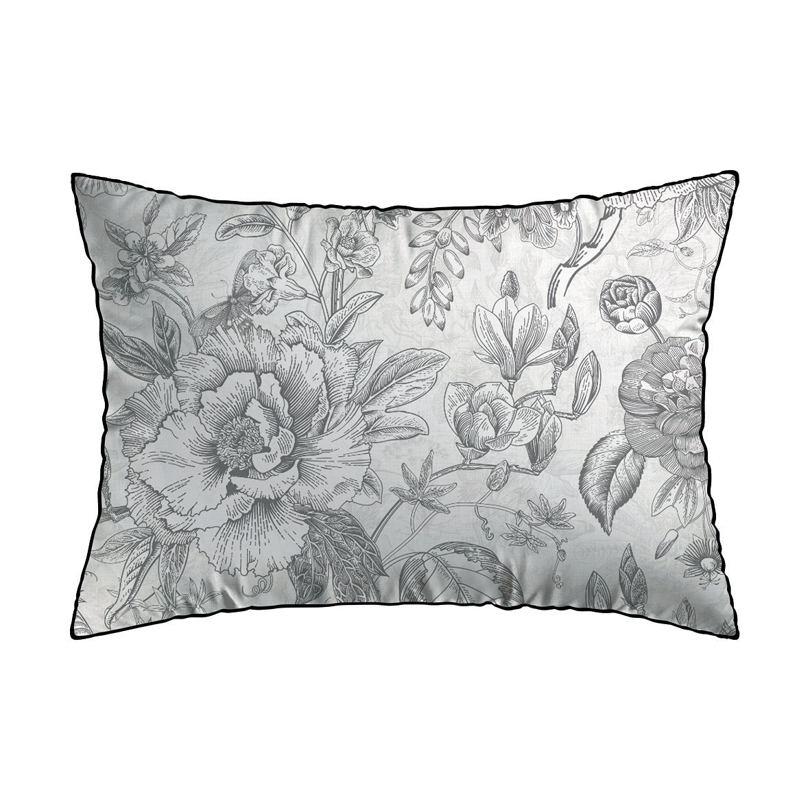 Taie d'oreiller satin de coton - Louisa Gris