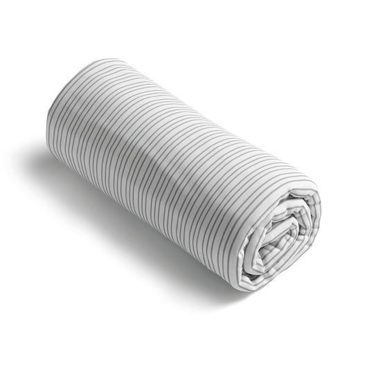 Fitted sheet cotton satin - Louisa Grey