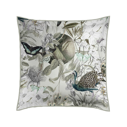 Taie(s) d'oreiller satin de coton - Jardin orné Vert tilleul