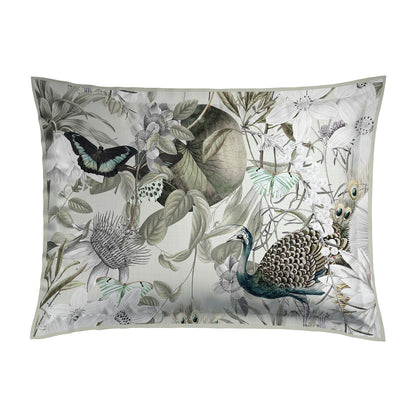 Taie(s) d'oreiller satin de coton - Jardin orné Vert tilleul