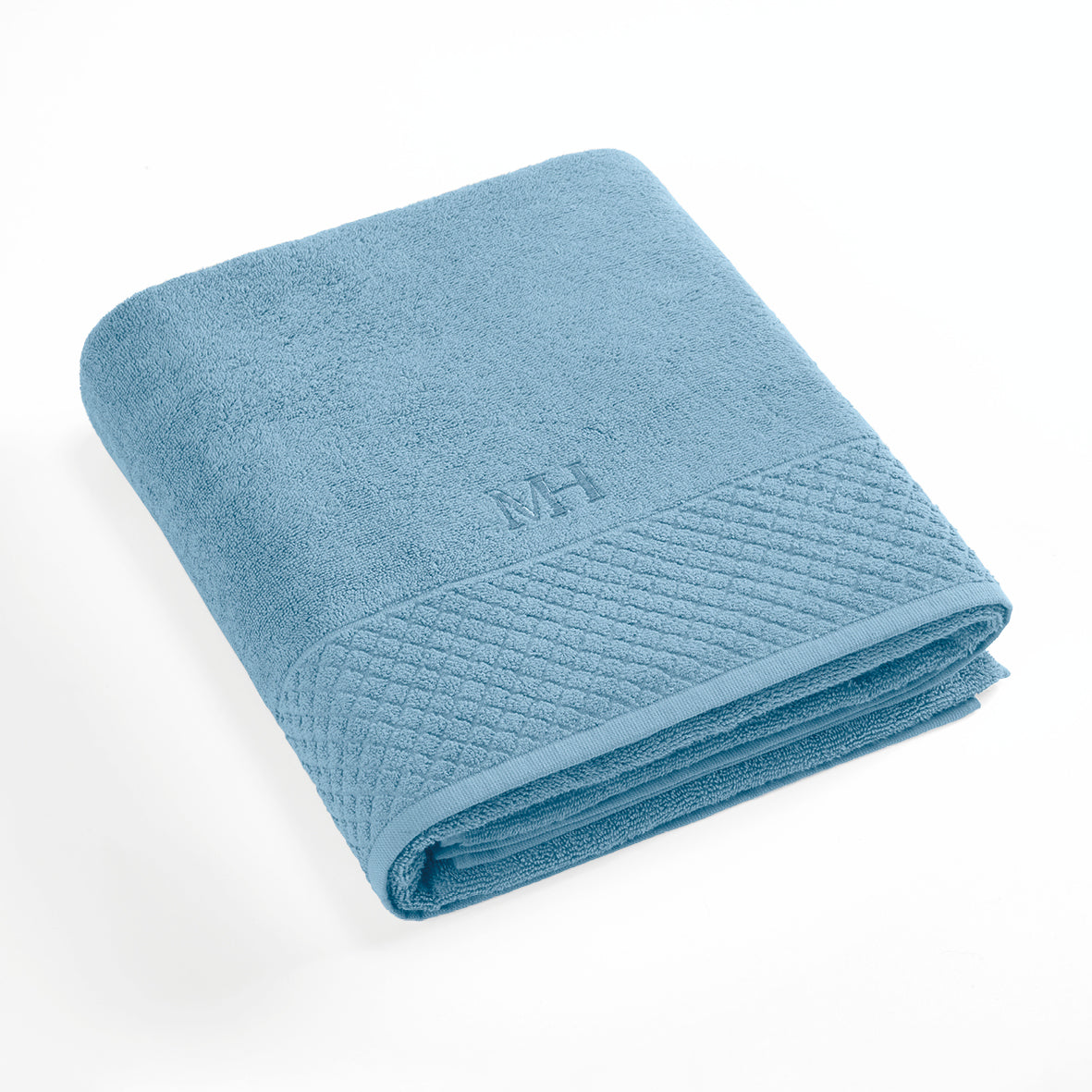 Bath towel combed cotton LT - Eden - 100 x 150 cm Sky blue