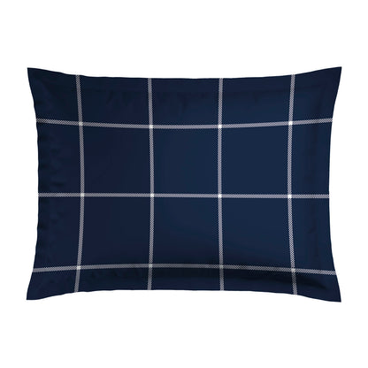 Taie d'oreiller satin de coton - Amélia Bleu foncé