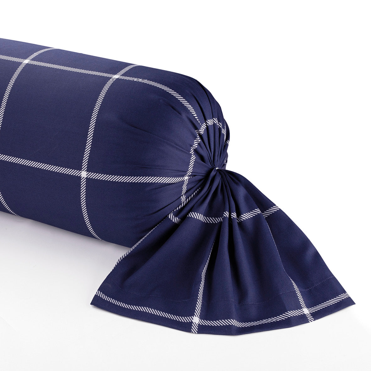 Taie d'oreiller satin de coton - Amélia Bleu foncé