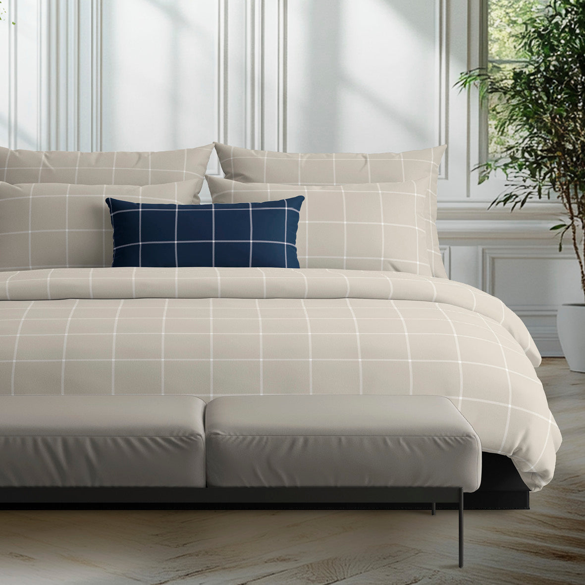 Pillowcase(s) cotton satin - Amélia Taupe