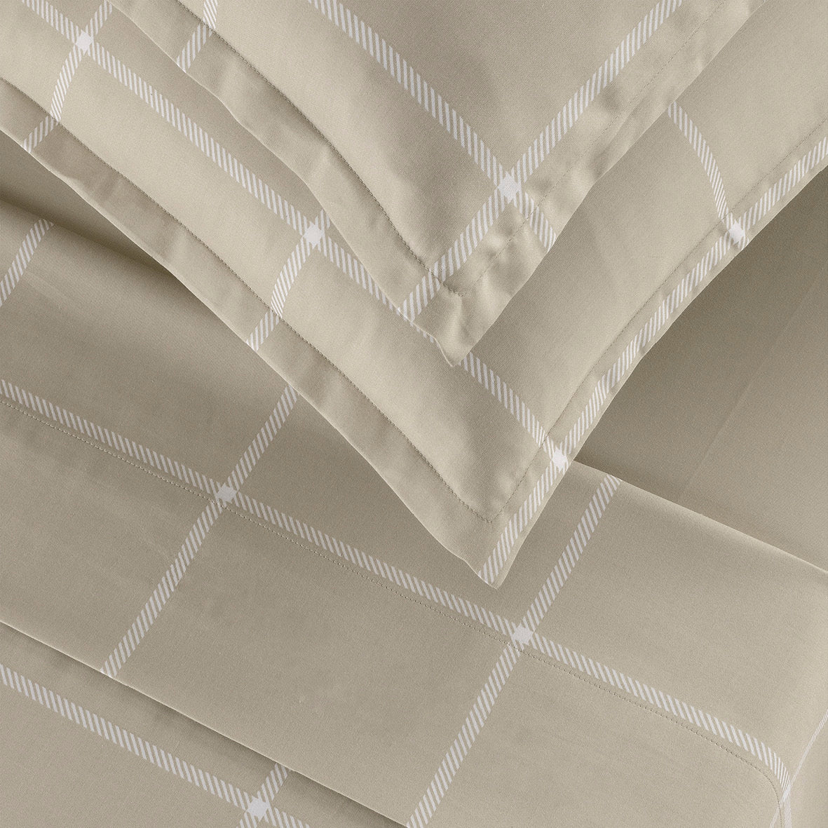 Pillowcase(s) cotton satin - Amélia Taupe