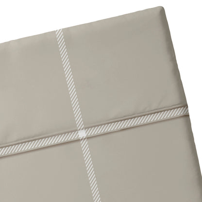 Drap plat satin de coton - Amélia Taupe