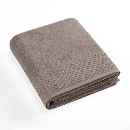 Bath towel combed cotton LT - Eden - 100 x 150 cm Brown