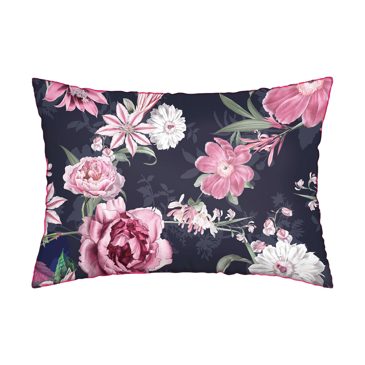 Pillowcase(s) cotton satin - Mila fleurs Pink