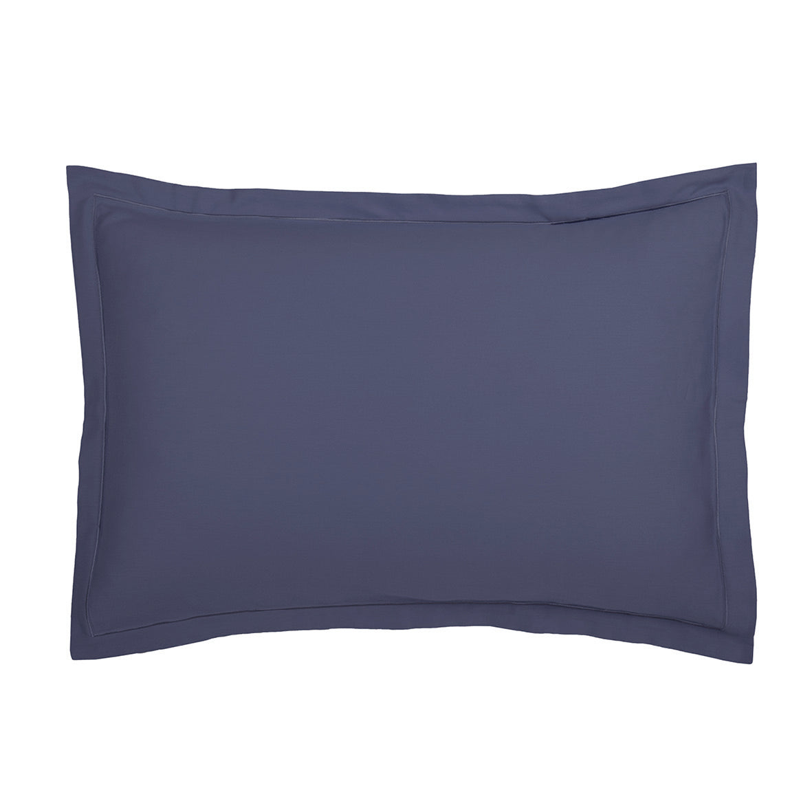 Taie d'oreiller satin de coton - Uni 1 baratta Bleu 06