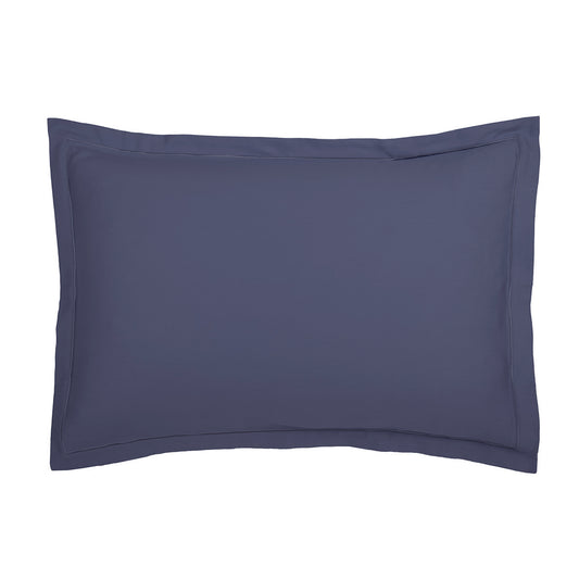 Taie d'oreiller satin de coton - Uni 1 baratta Bleu 06