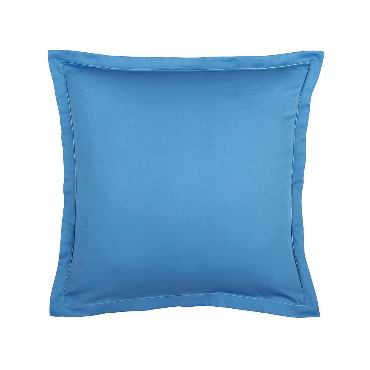 Taie d'oreiller satin de coton - Uni 1 baratta Bleu 05