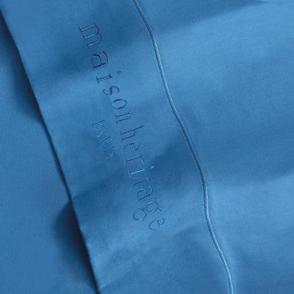 Sheet set cotton satin - Uni 1 baratta Blue 05