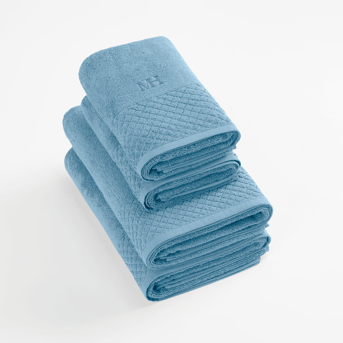 Hand towel + bath towel combed cotton LT - Eden Sky blue