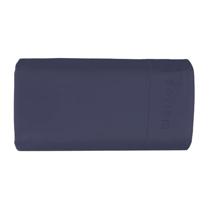 Drap plat satin de coton - Uni 1 baratta Bleu 06