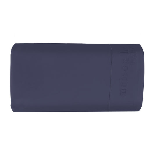 Drap plat satin de coton - Uni 1 baratta Bleu 06