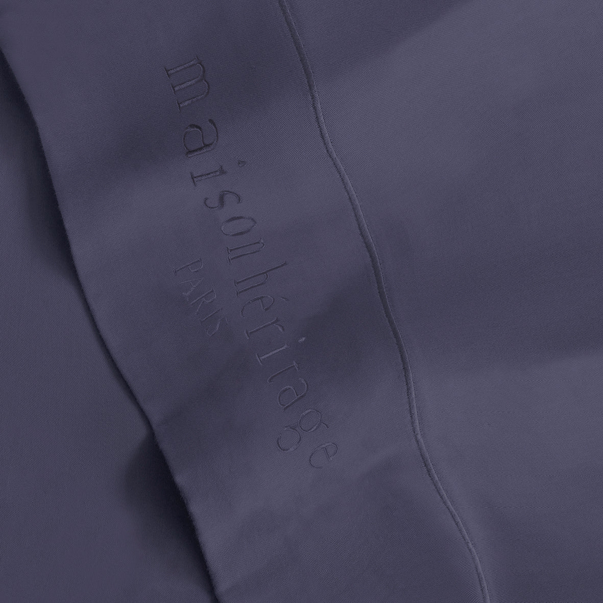 Drap plat satin de coton - Uni 1 baratta Bleu 06