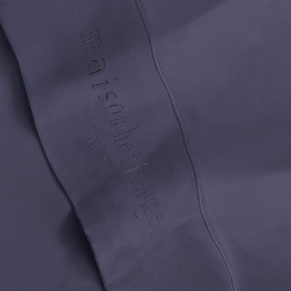 Drap plat satin de coton - Uni 1 baratta Bleu 06